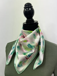 Western Wild Rag - Watercolour Tulips (Green)