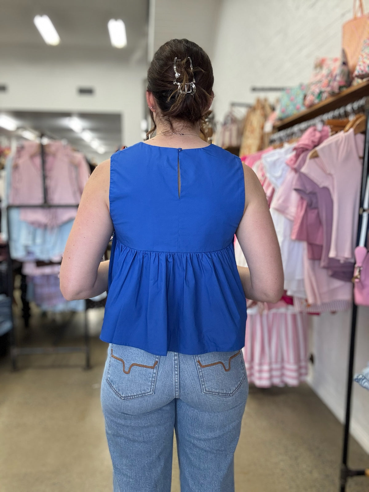 Charlotte Top - Aegean Blue
