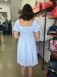 Stella Dress - Blue Stripe