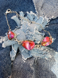 Marigold Bracelet - Pink Dahlia Stones