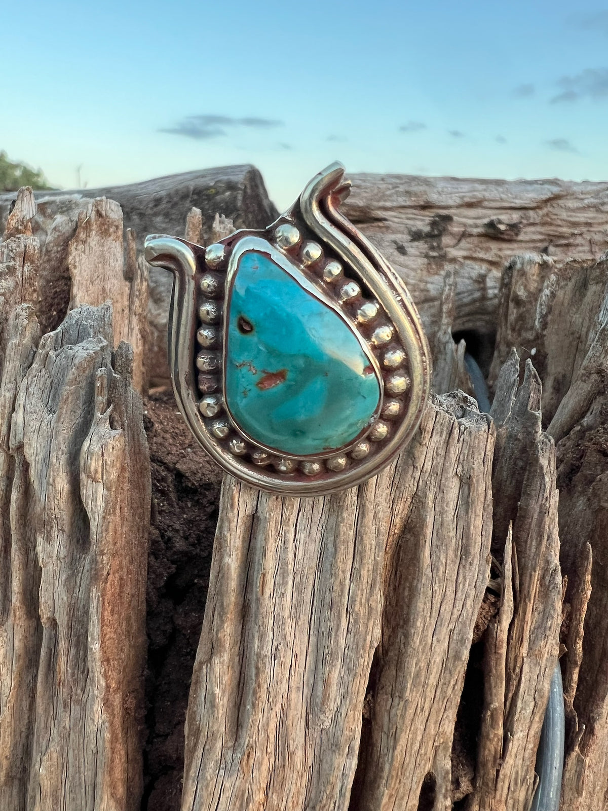 Wild Rag Slide - Horse Shoe Turquoise