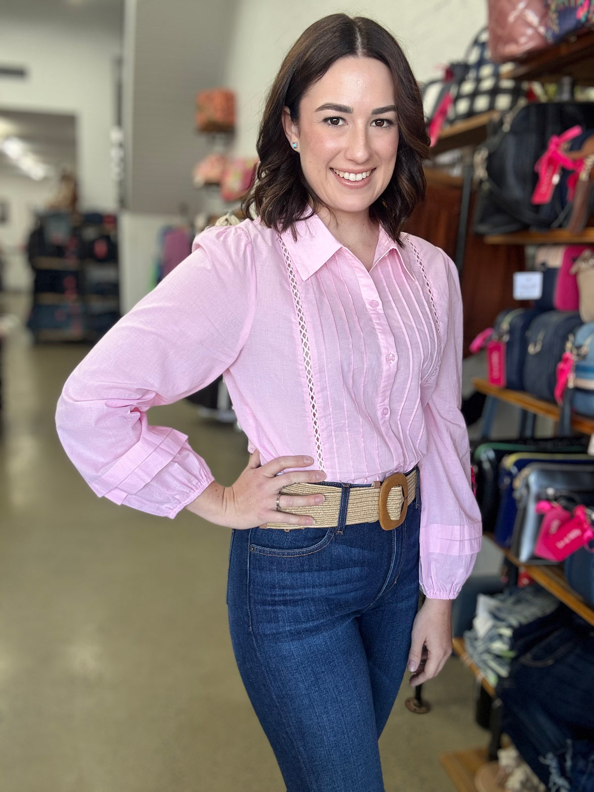 Peony Top - Light Pink