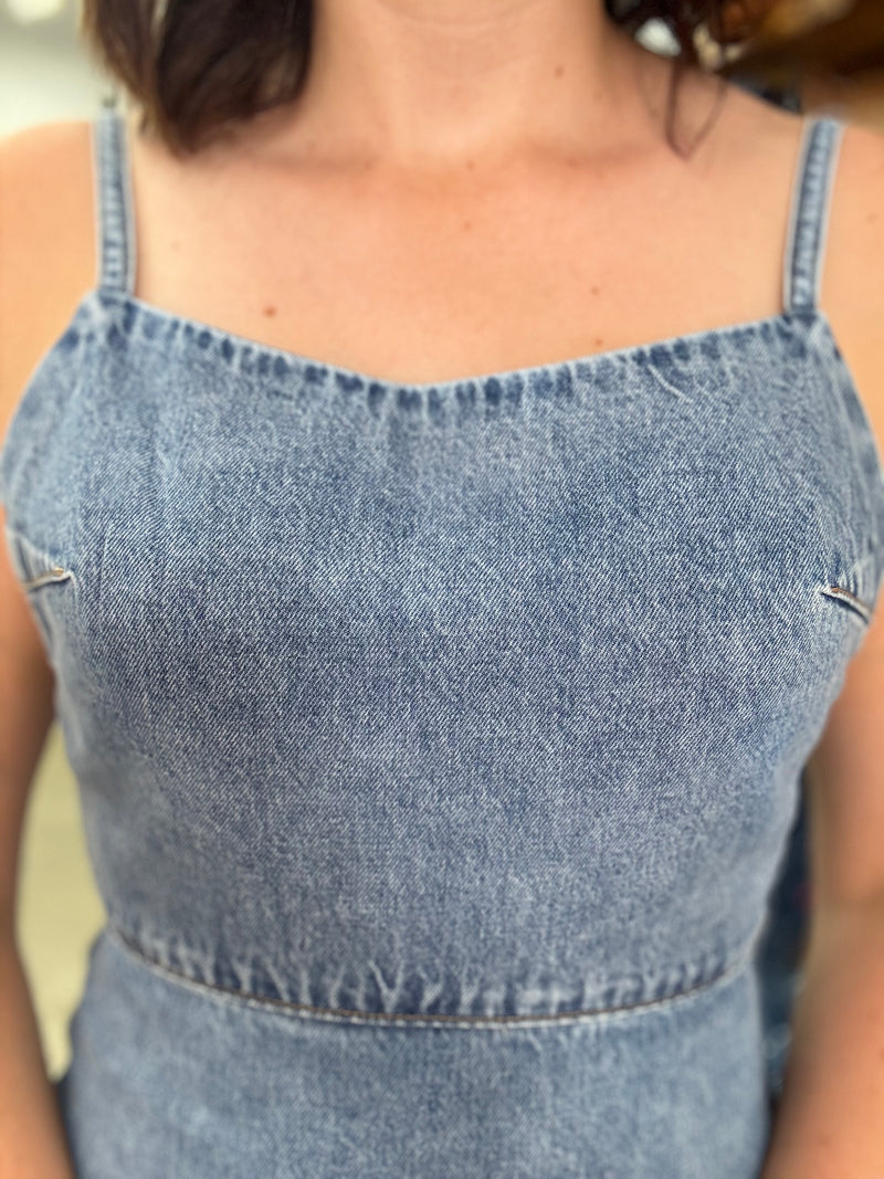 Aster Mini Dress - Denim