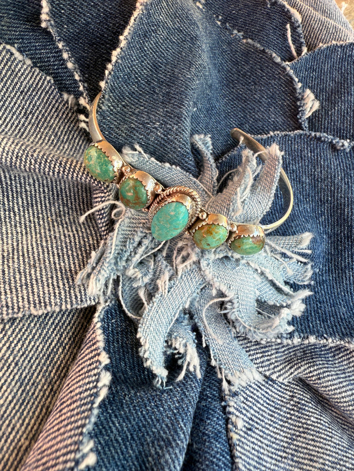 Antique Cuff - Turquoise Stones