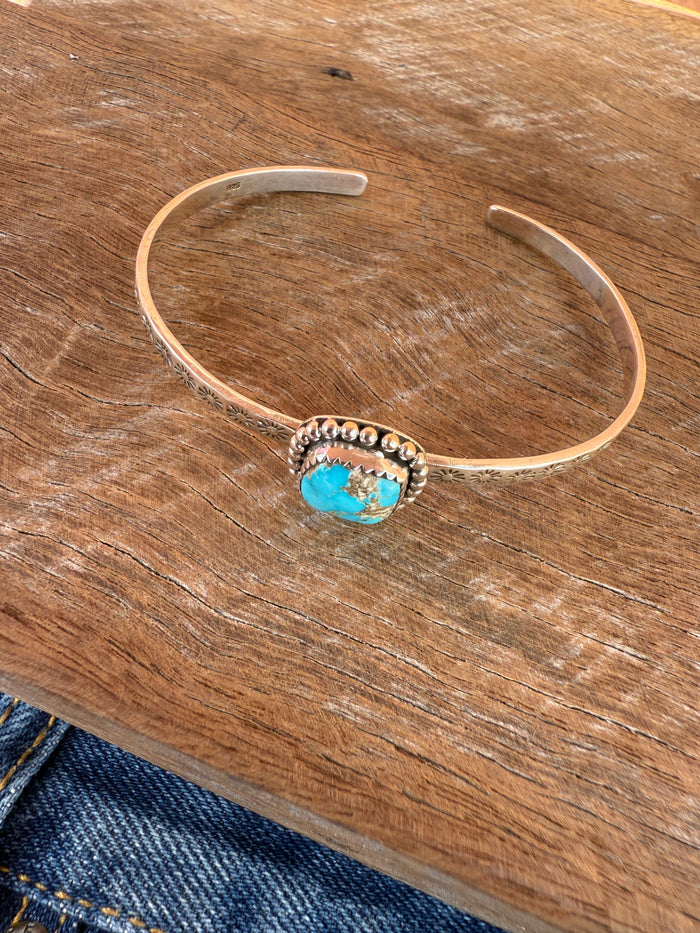 Scottie Cuff - Turquoise Stone