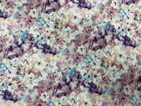 Western Wild Rag - Watercolour Flowers (Purple)