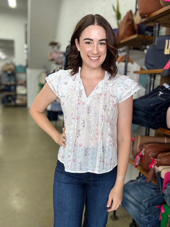 Scottie Top - Dainty Floral