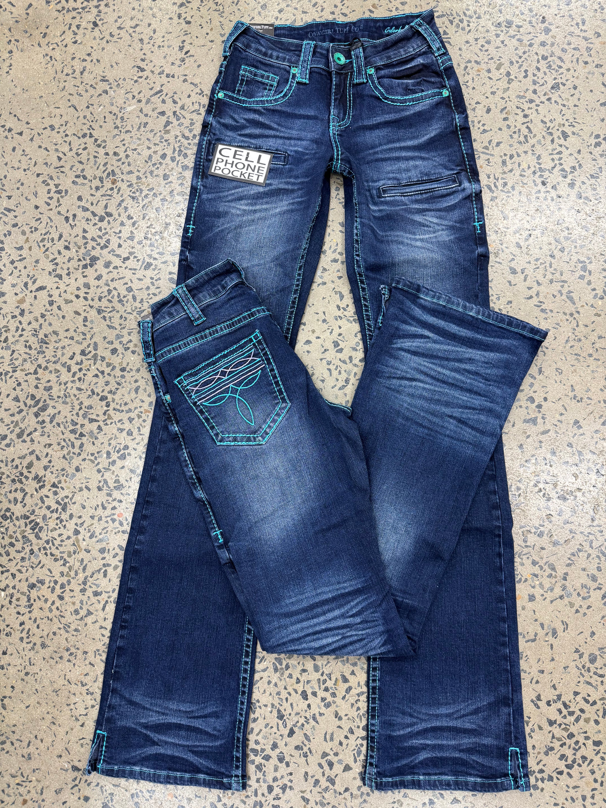 Cowgirl Tuff Jeans - Colorful Bootstitch
