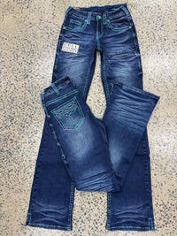 Cowgirl Tuff Jeans - Colorful Bootstitch