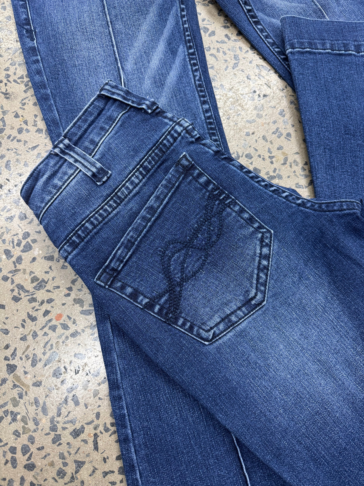 Cowgirl Tuff Jeans - Button Up Dark Trouser