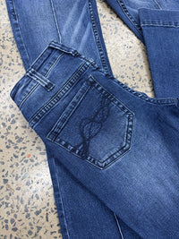 Cowgirl Tuff Jeans - Button Up Dark Trouser