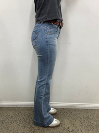 Rock & Roll Cowgirl Jeans - BW5HD07845 - Double Waistband High Rise Trouser
