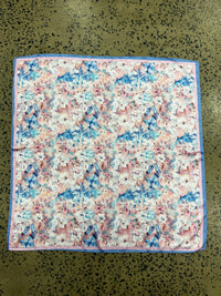 Western Wild Rag - Watercolour Flowers (Blue)