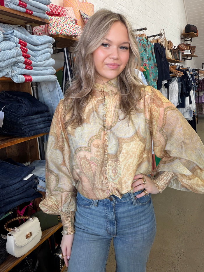 Bloom Top - Vintage Print