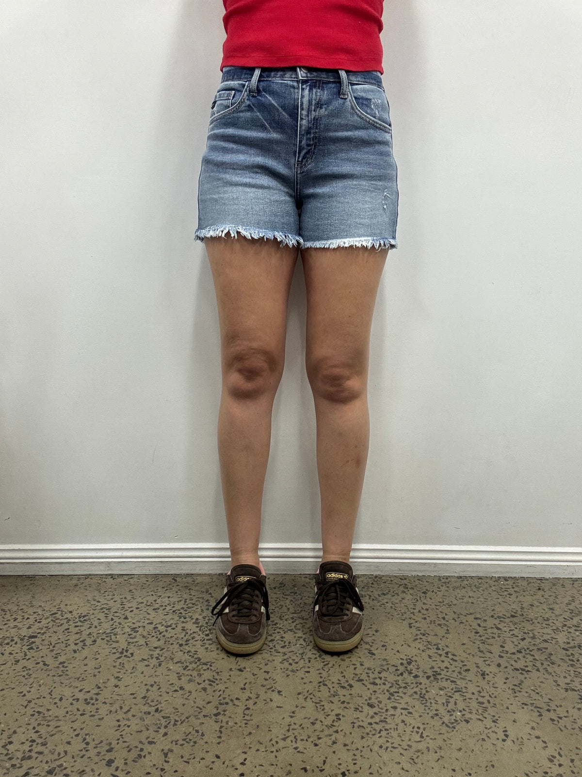 Kan Can Denim Shorts - Cosmic High Rise (KC20075M)