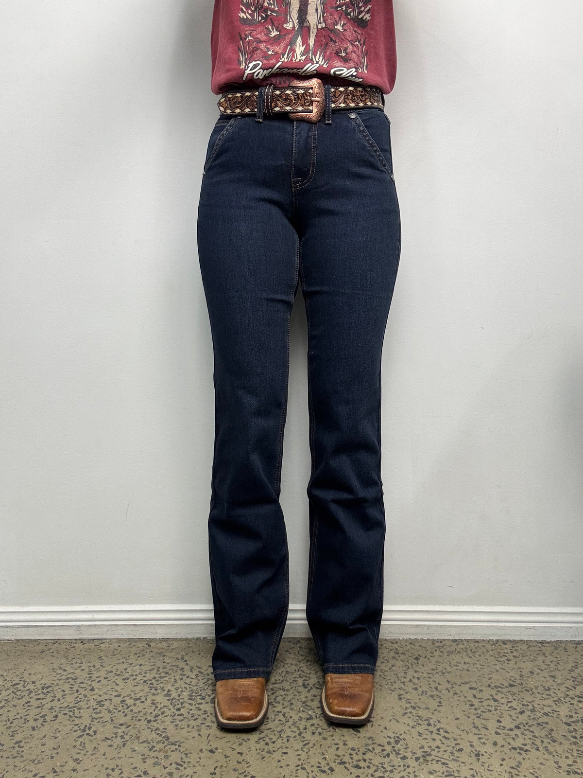 Rock & Roll Cowgirl Jeans - BW4MD09743 - Welt Pocket Mid Rise Bootcut