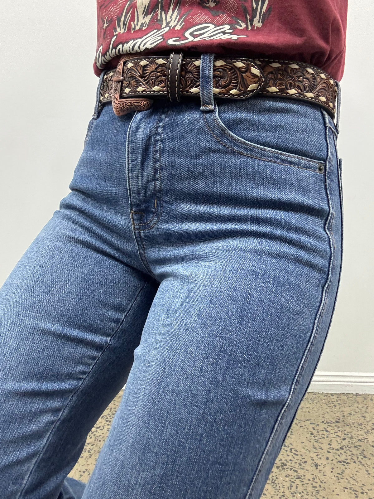 Rock & Roll Cowgirl Jeans - BW6HD09775 - Side Panel Seamed High Rise Wide Leg