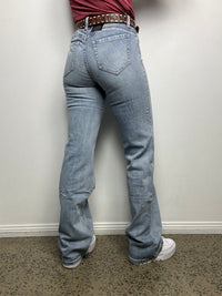 Rock & Roll Cowgirl Jeans - BW6HD09777 - Scalloped Pocket High Rise Wide Leg