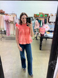 Marlowe Top - Dusty Coral