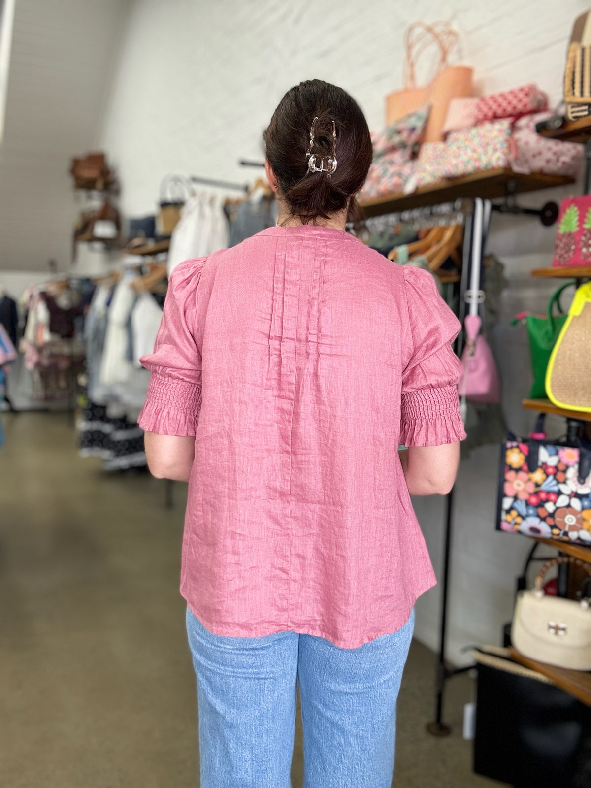 Birdie Top - Dusty Rose