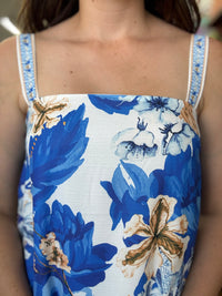 Talula Mini Dress - Blue Floral
