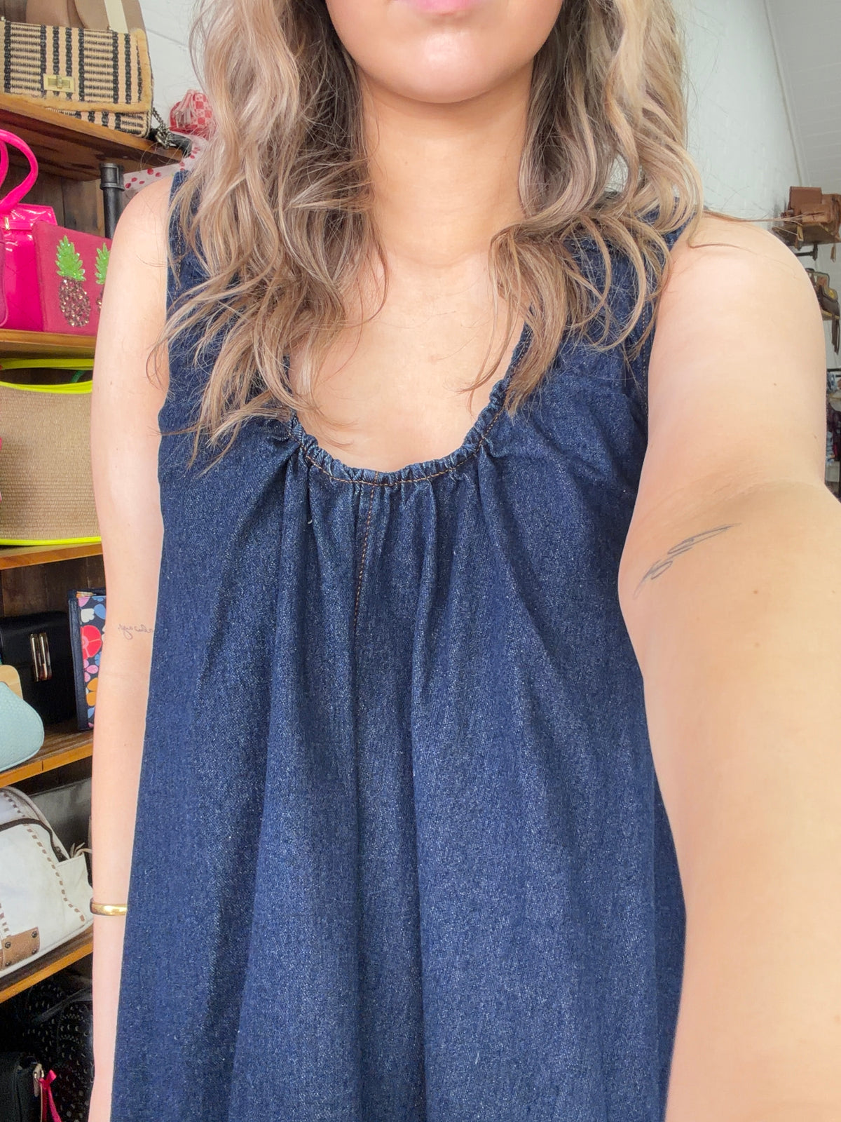 Dylan Mini Dress - Dark Denim