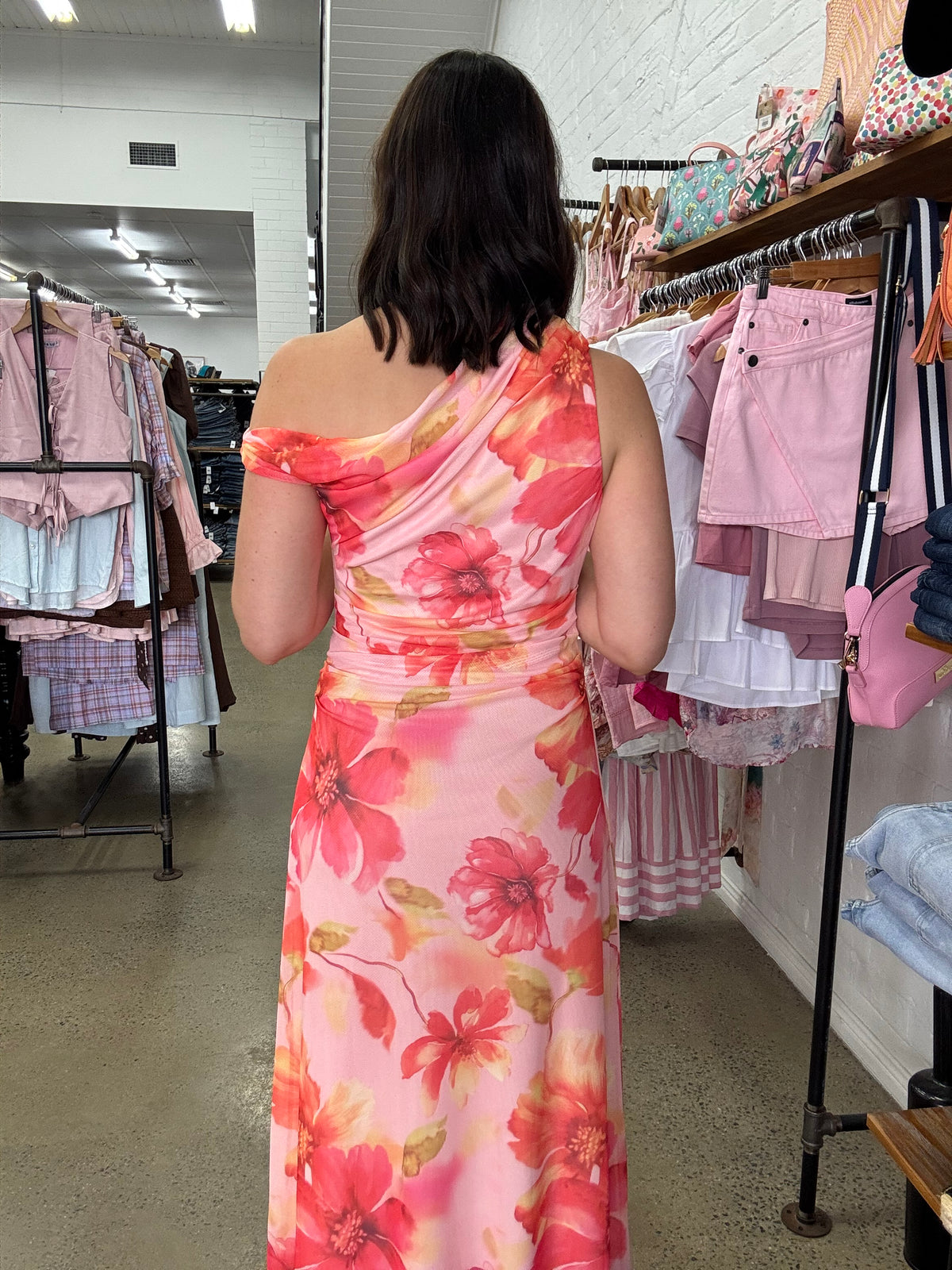 Ella Maxi Dress - Pink Floral
