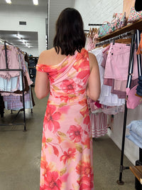 Ella Maxi Dress - Pink Floral