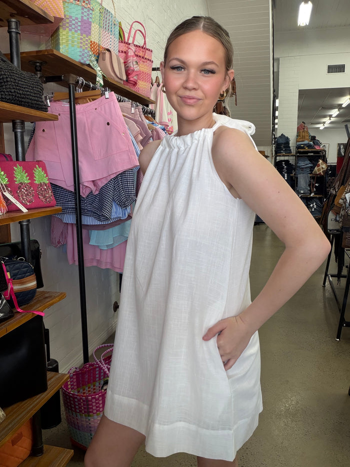 Harlow Mini Dress - White