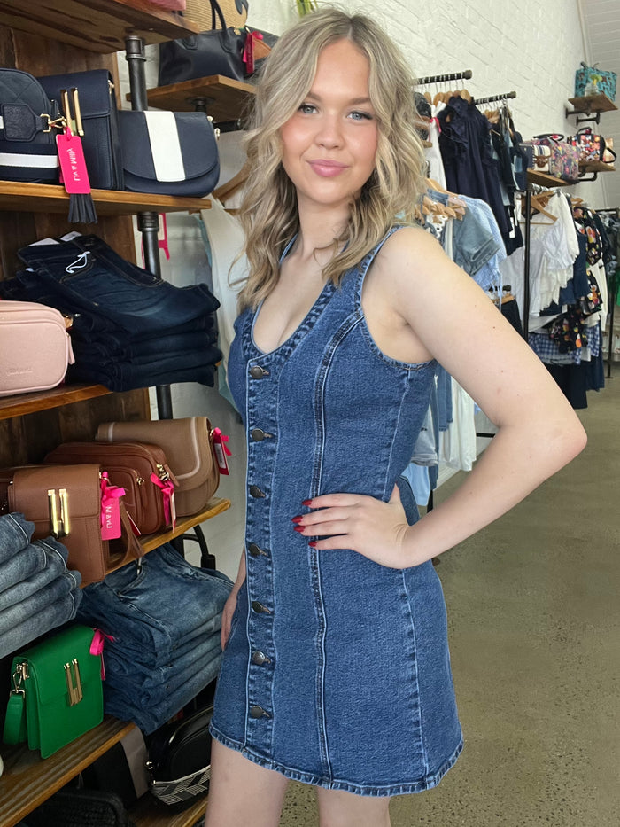 Peta Dress - Dark Denim