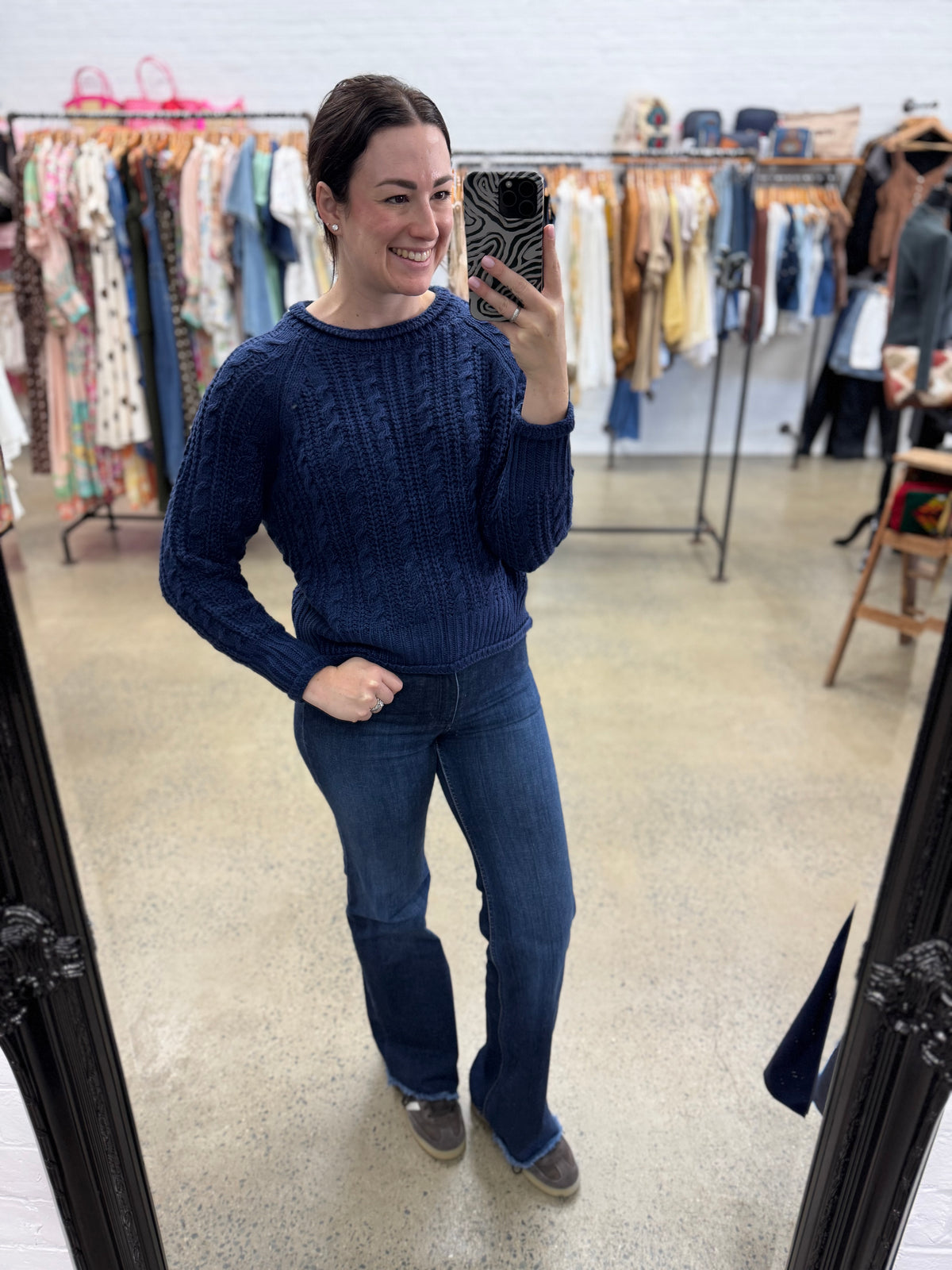 Lovey Knit - Navy