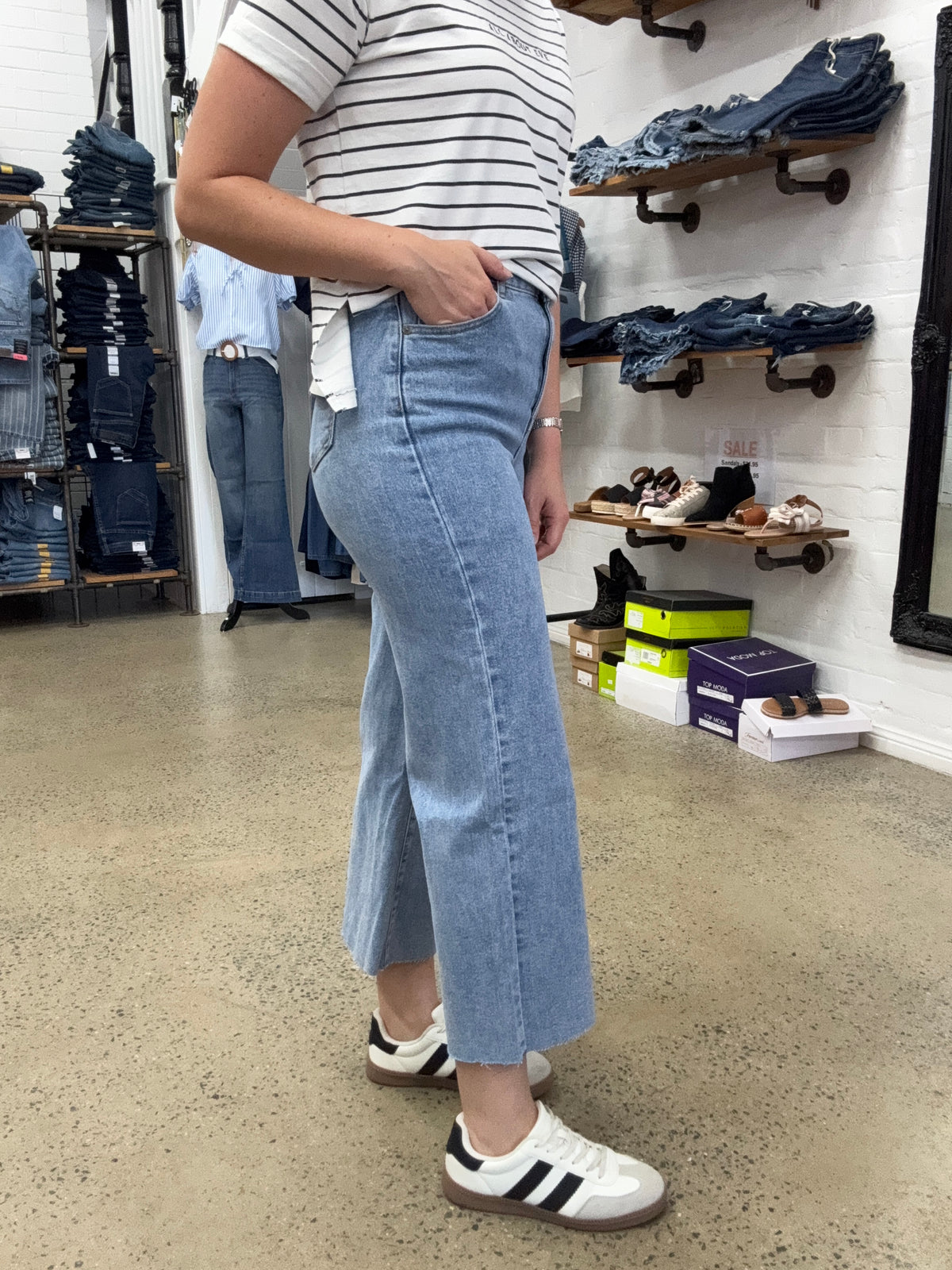 AAE - Charlie High Rise Wide Leg Heritage