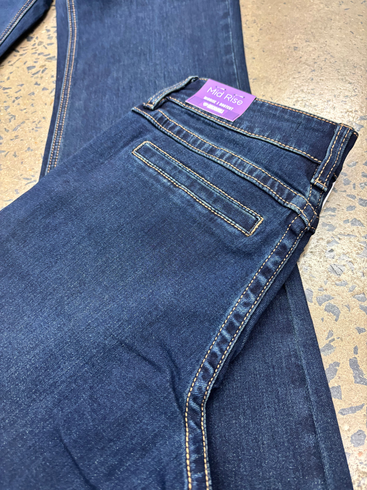 Rock & Roll Cowgirl Jeans - BW4MD09743 - Welt Pocket Mid Rise Bootcut