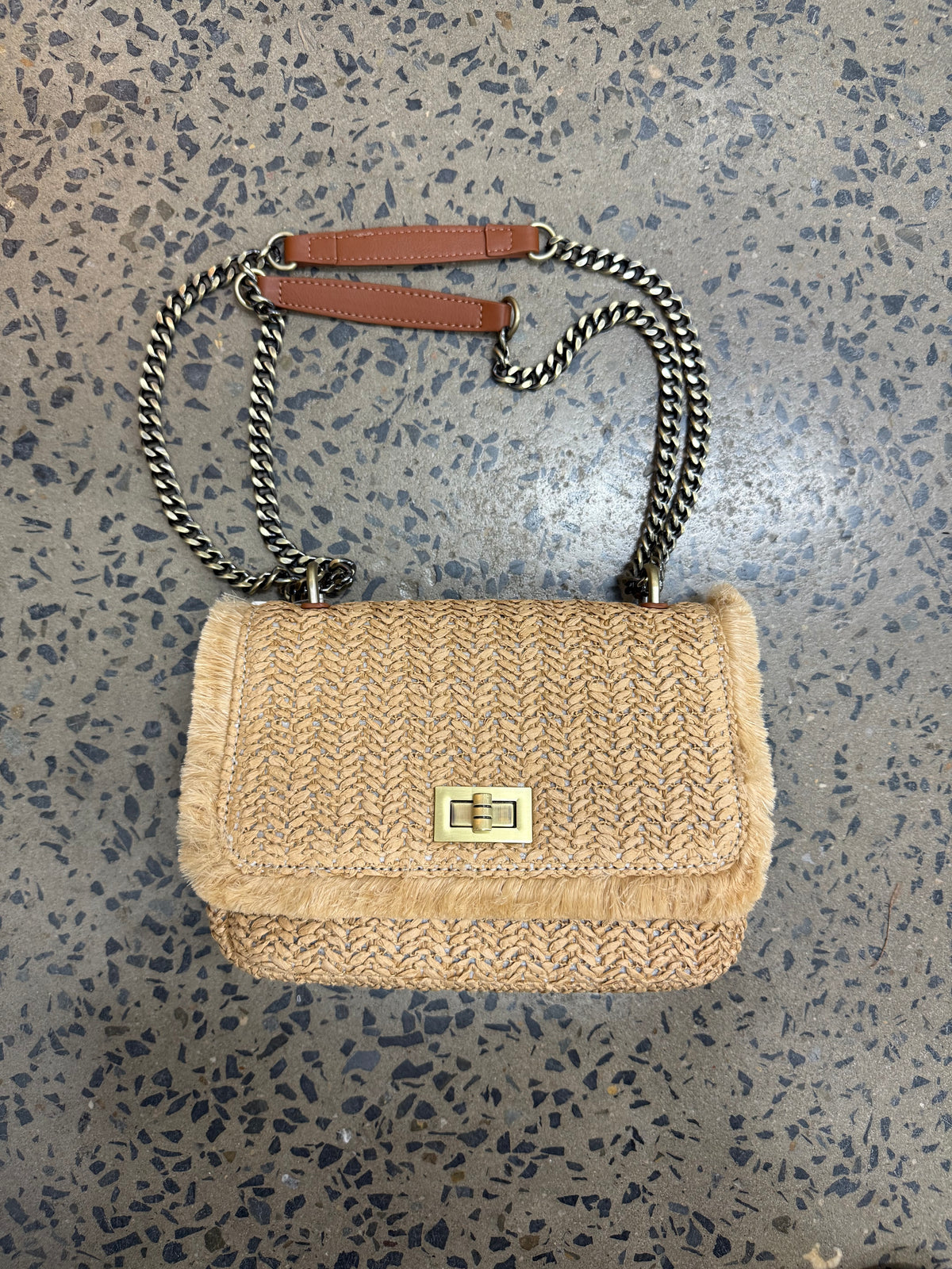 Raffia Clutch - Neutral