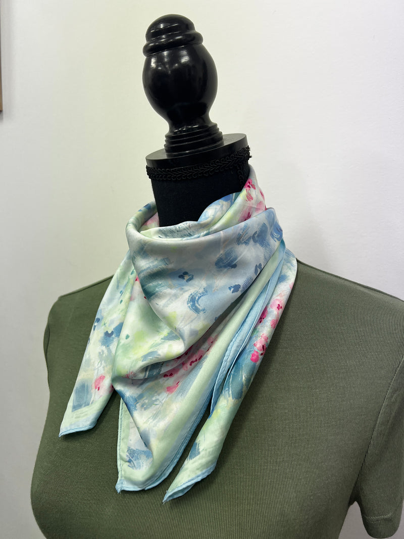 Western Wild Rag - Watercolour (Blue)