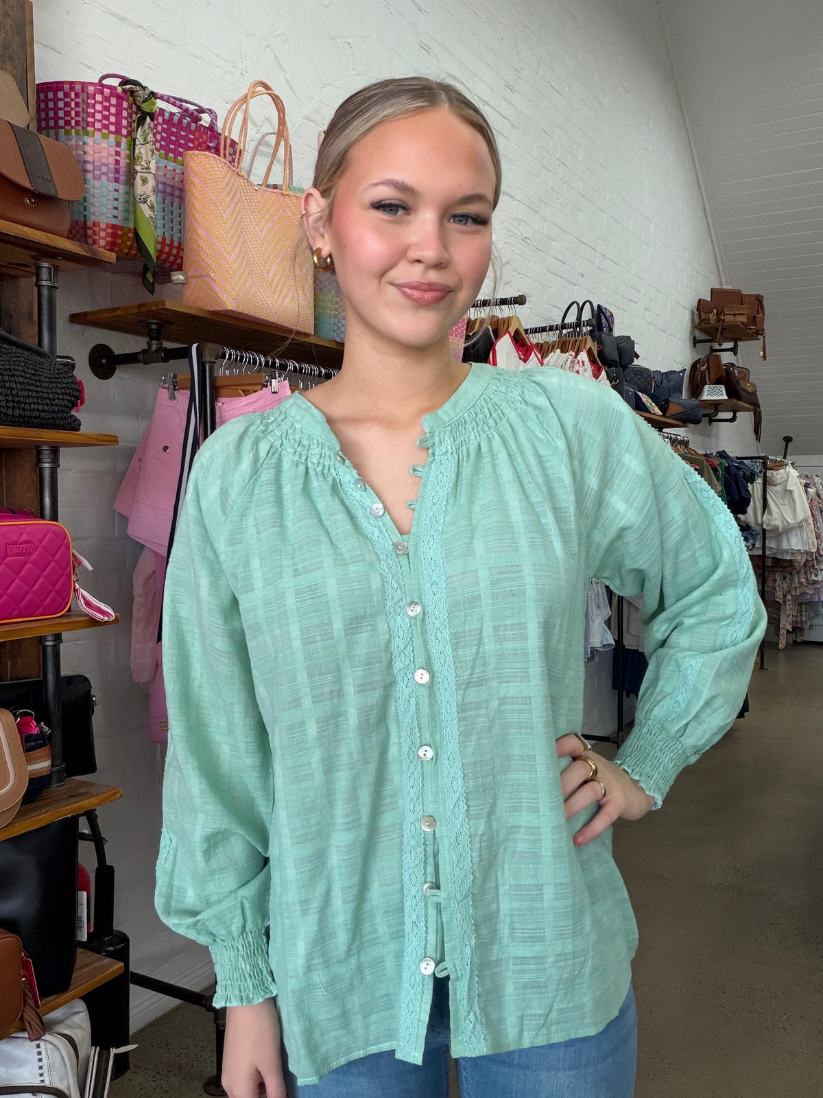 Polly Top - Mint