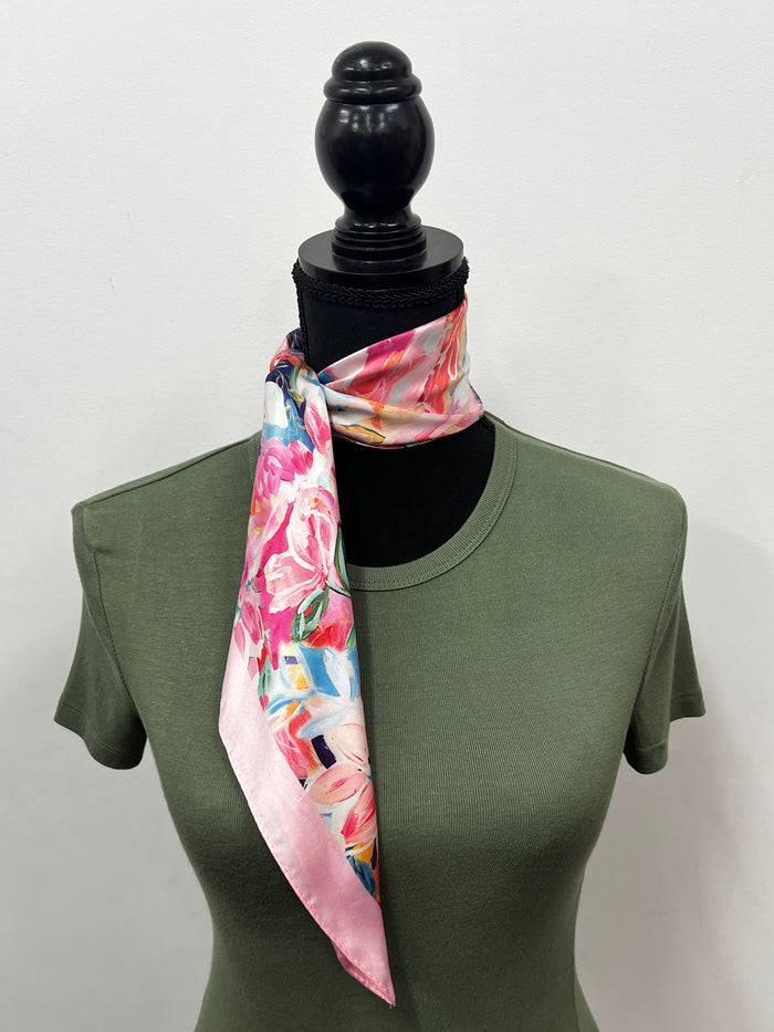 Western Wild Rag - Floral (Pink)
