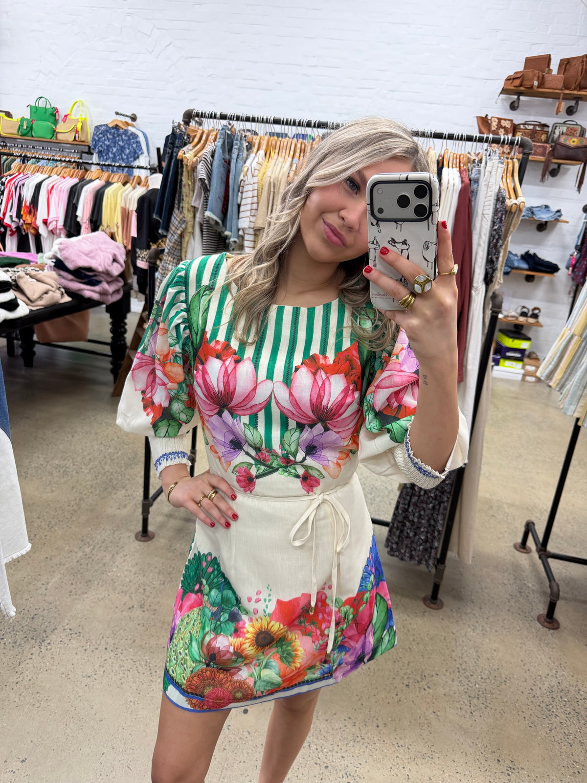 Love Me Not Mini Dress - Garden Floral