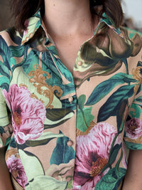 Donatella Top - Mocha Rose