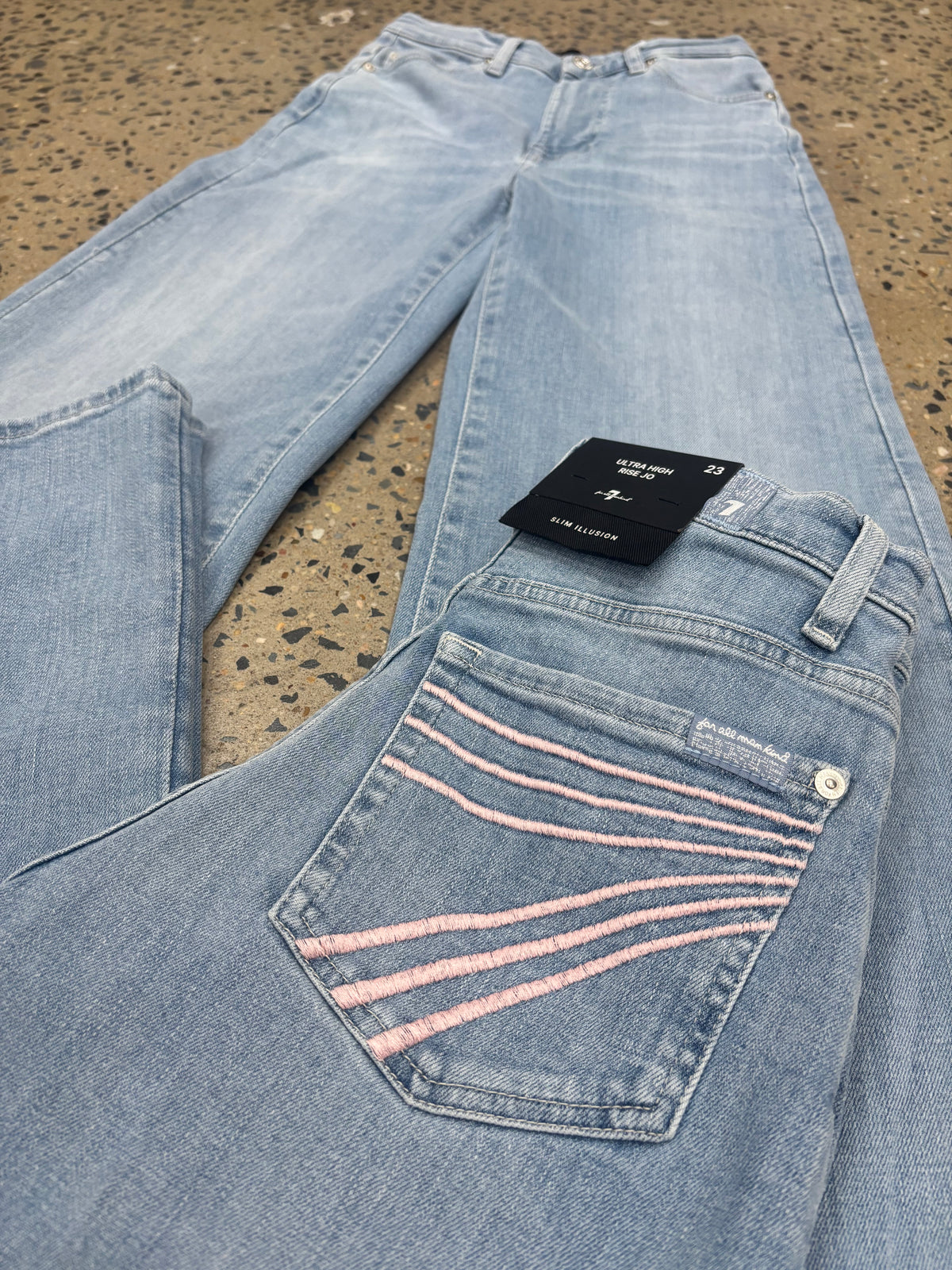 7 For All Mankind - Ultra High Rise Jo Indigo Bloom