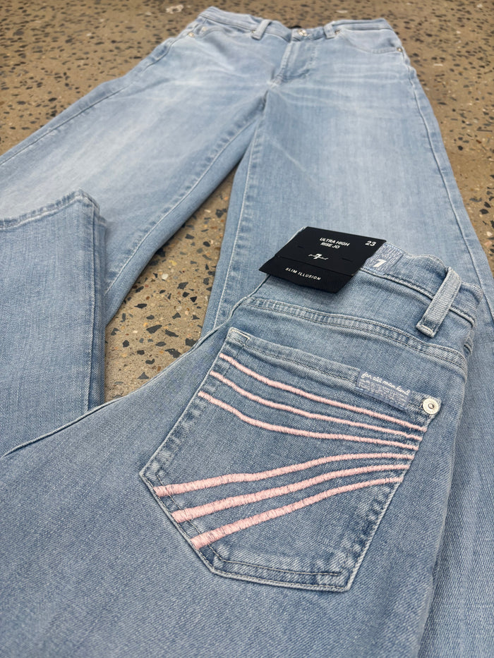 7 For All Mankind - Ultra High Rise Jo Indigo Bloom