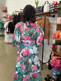 Donatella Maxi Dress - Pink Leopard