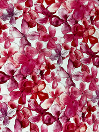 Western Wild Rag - Watercolour Periwinkles (Red)