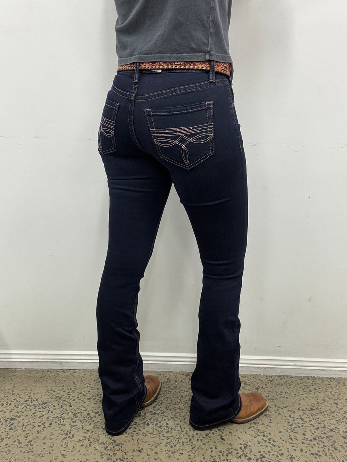 Rock & Roll Cowgirl Jeans - BW4RD07903 - Mid Rise Riding Fit