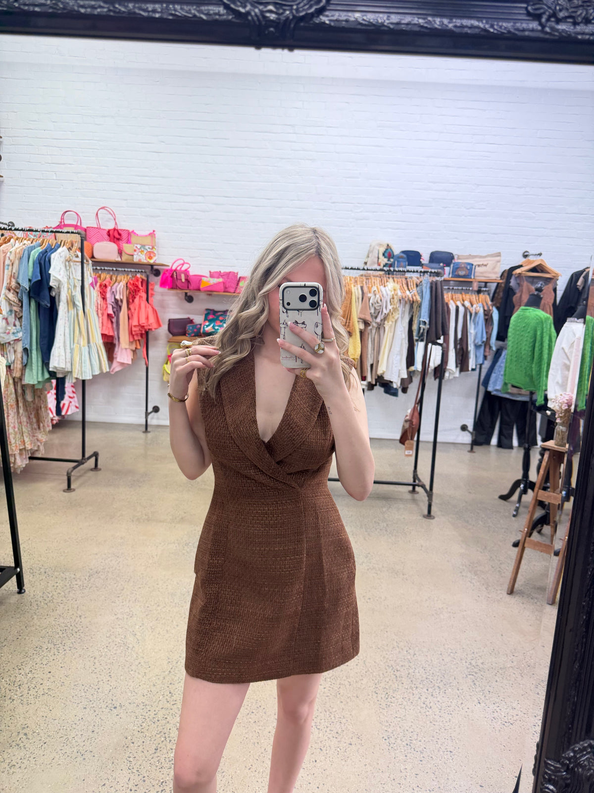 Abbie Dress - Brown