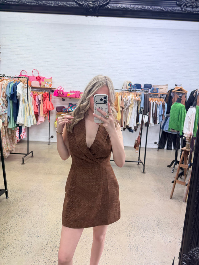 Abbie Dress - Brown
