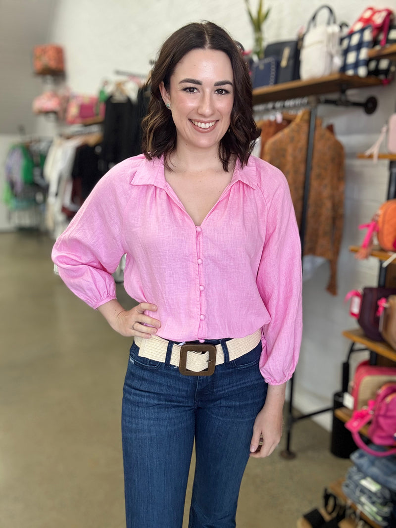 Evelyn Top - Bubblegum Pink