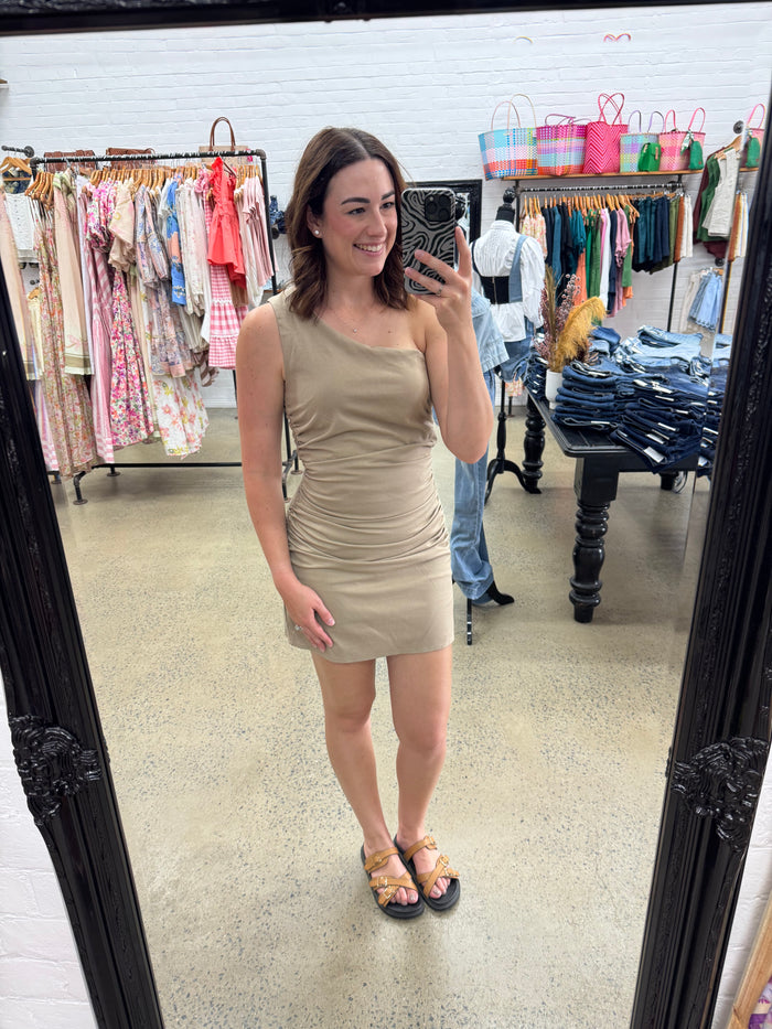 Primavera Mini Dress - Oat