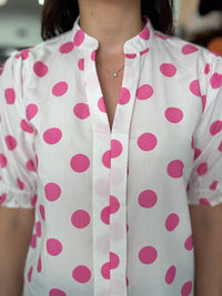 Pippa Top - White and Pink