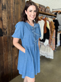 Sophia Mini Dress - Denim